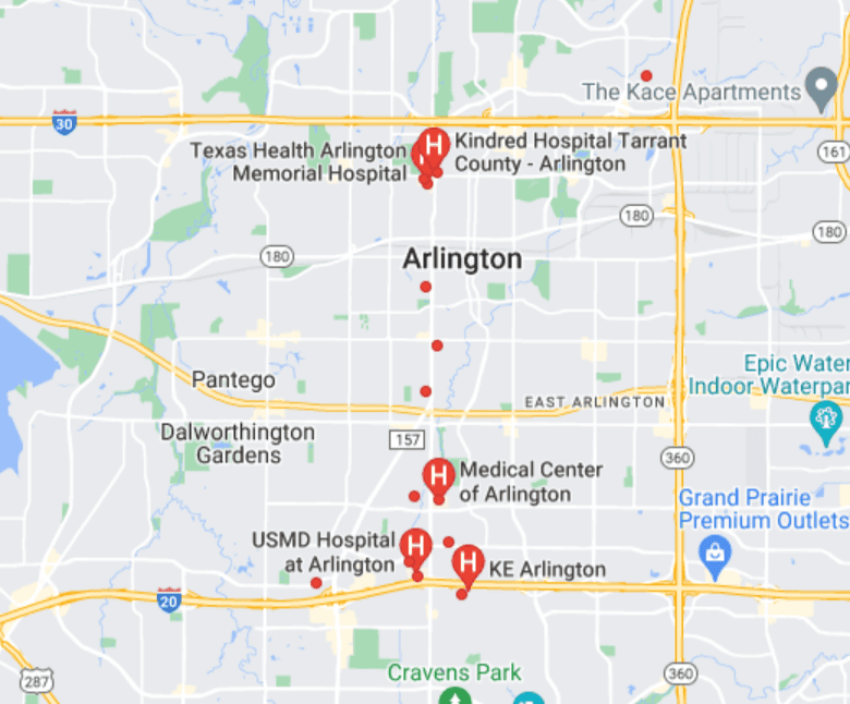 Seguros médicos en Arlington Hospitales
