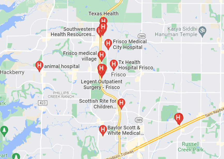 Seguros médicos en Frisco