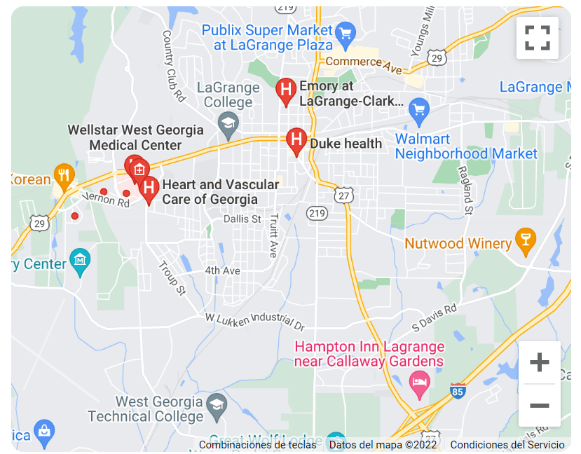 hospitales asociados a los seguros médicos en LaGrange.