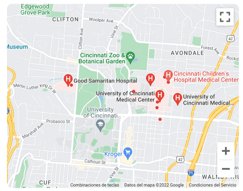 Hospitales asociados a los seguros médicos en Cincinnati