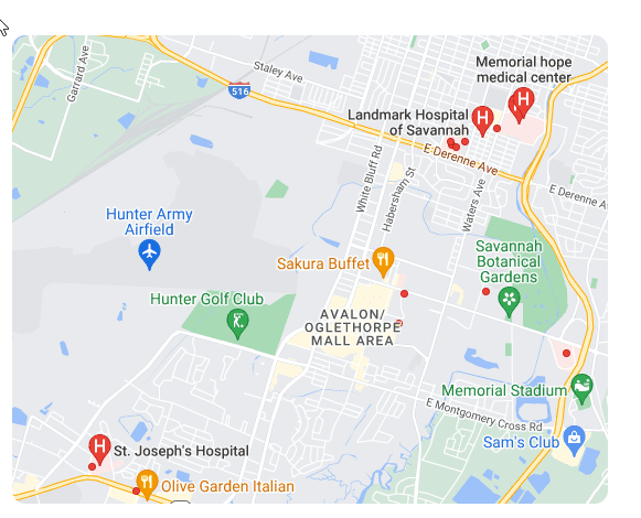 hospitales en savannah