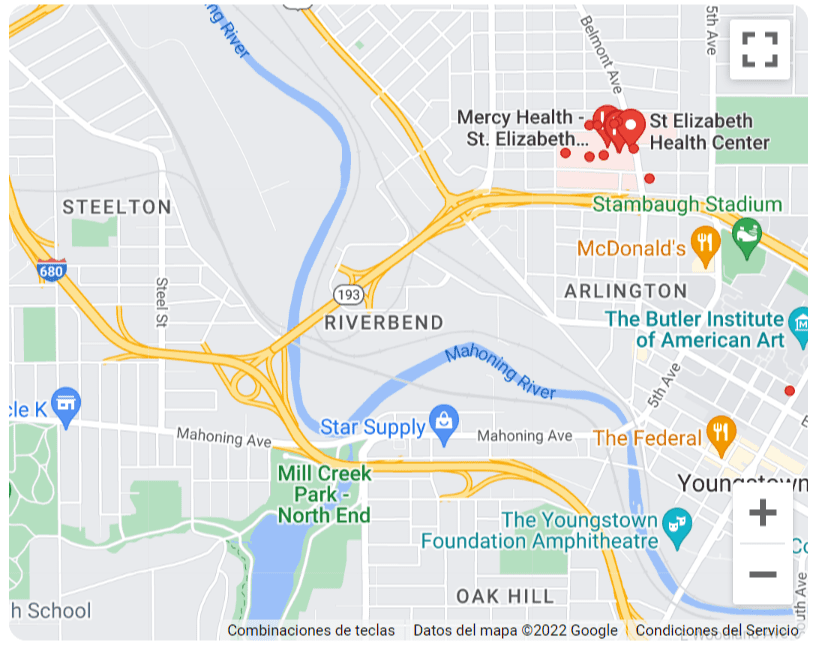 !hospitales en Youngstown en ohio