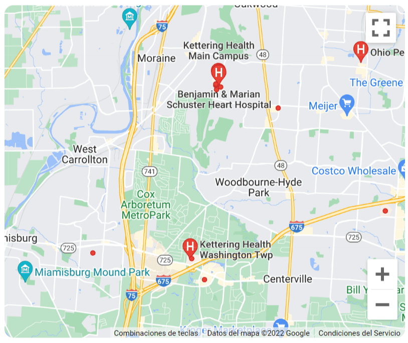 hospitales en kettering