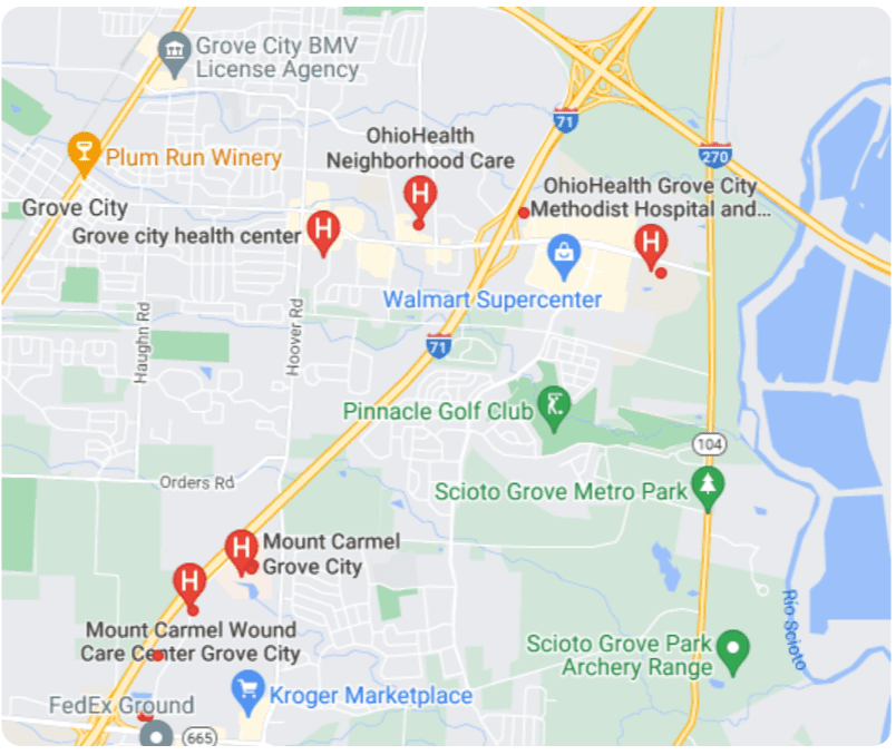 Seguros médicos en Grove City OH
