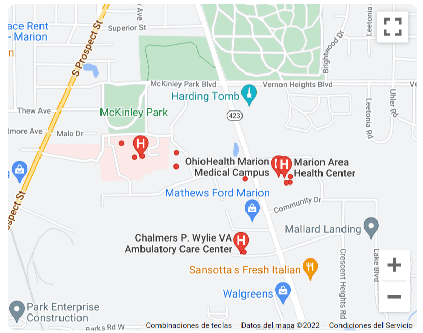 Seguros médicos en Marion OH