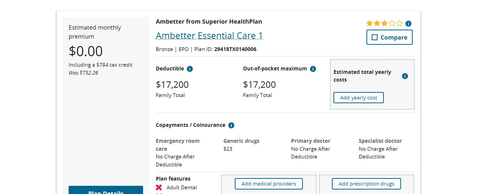 seguros médicos en El Paso Ambetter