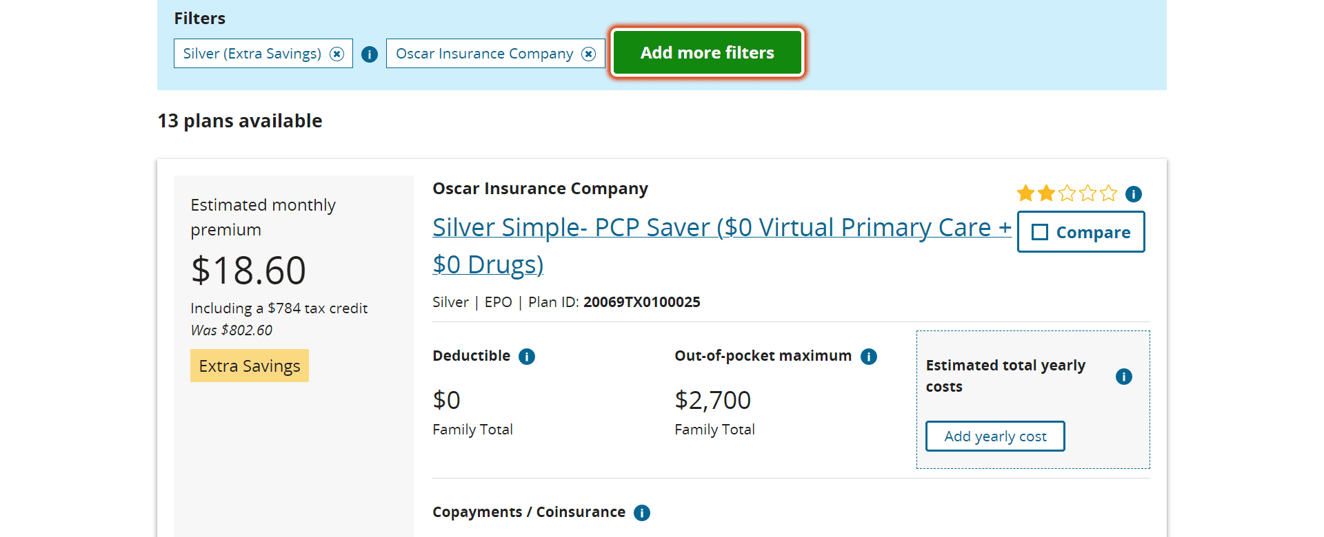 seguros médicos en El Paso Oscar