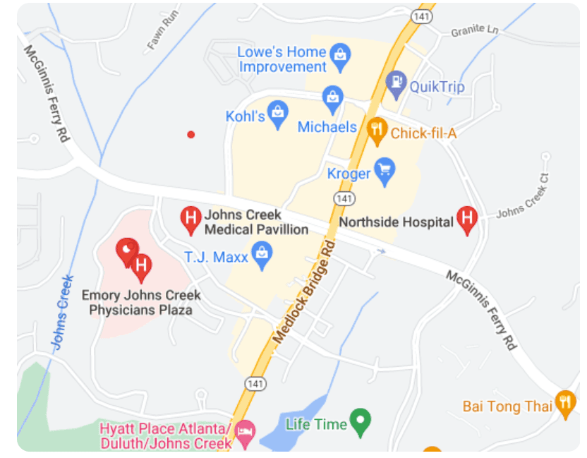 hospitales en john creeks