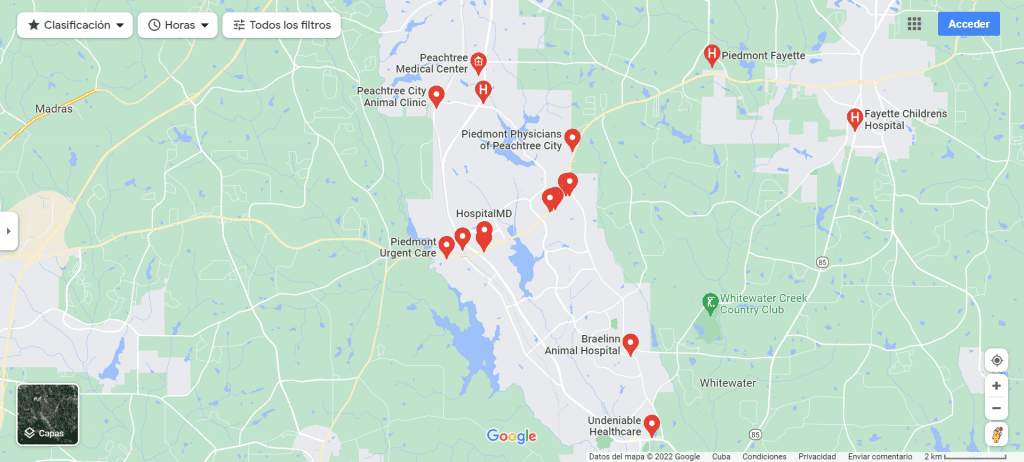 Seguros médicos en Peachtree City